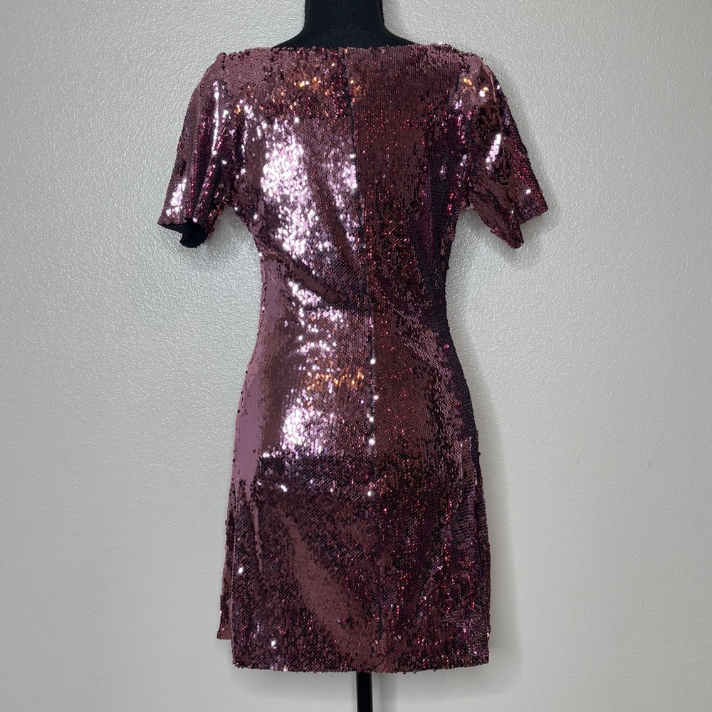 Zara Pink Sequin Mini Dress - Picture 4 of 7
